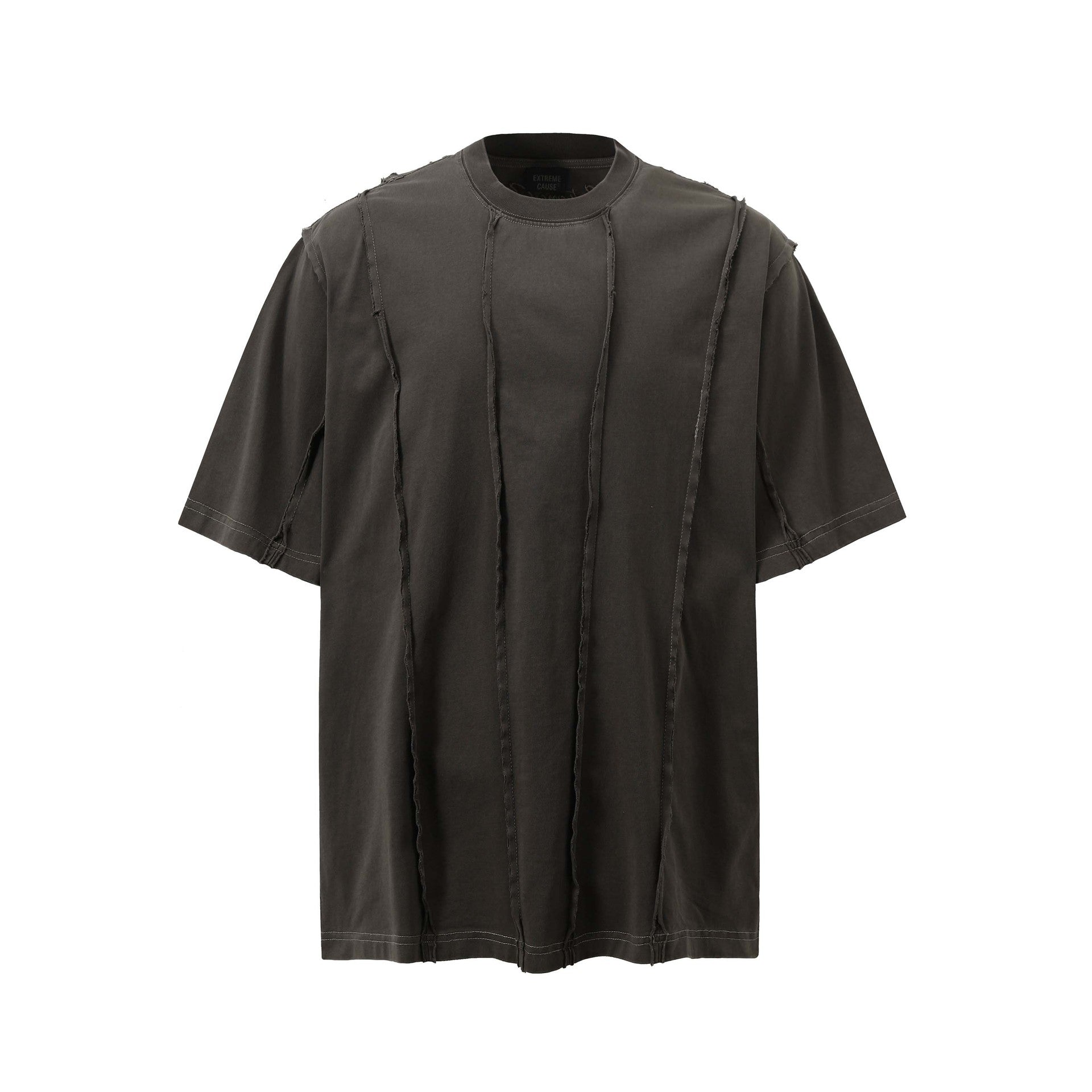 Authentic Pre-Loved Washed Black Spliced Seam T-Shirt